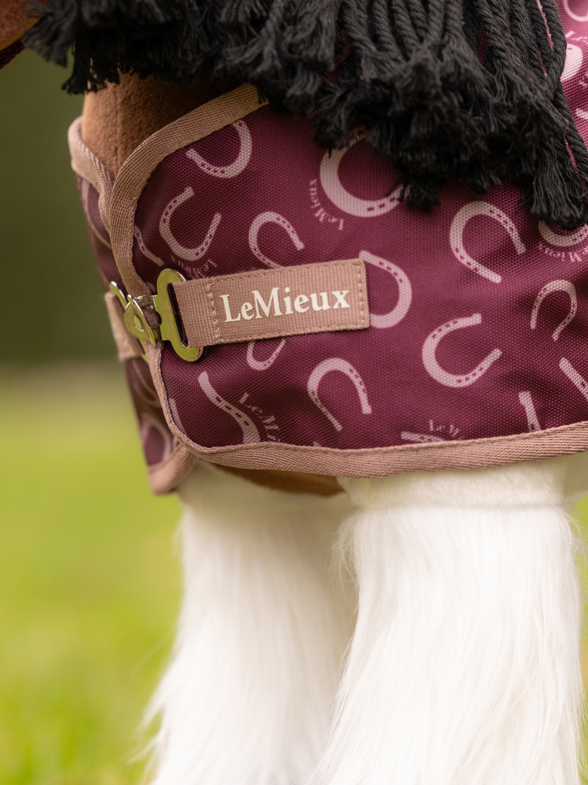 LeMieux Toy Pony Printed Ripstop Rug Blackberry