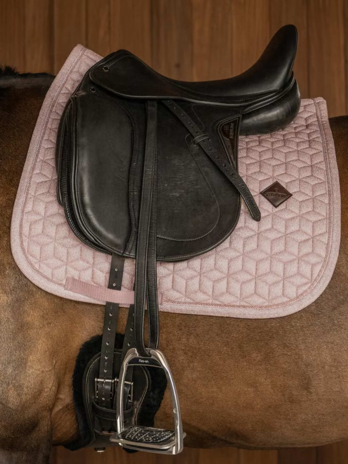 Kentucky Sparkling Dressage Saddle Pad Old Rose