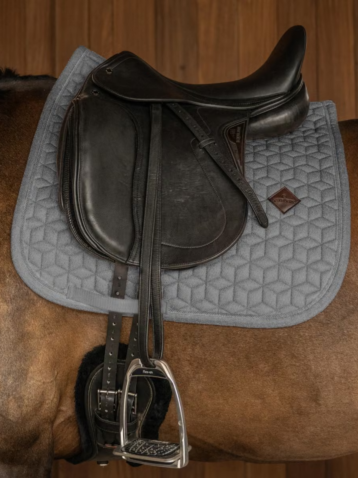 Kentucky Sparkling Dressage Saddle Pad Grey