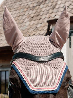 Kentucky Wellington Ear Bonnet Pied de Poule Bordeaux / Navy