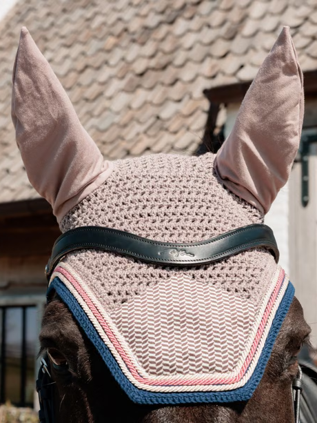 Kentucky Wellington Ear Bonnet Pied de Poule Bordeaux / Navy
