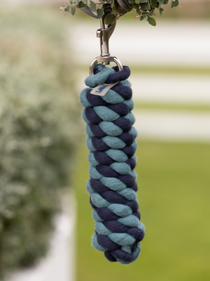 LeMieux Polycotton Leadrope Aloe/Navy