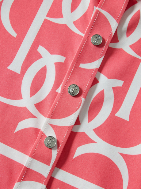PS of Sweden Valerie Printed Long Sleeve Base Layer Pink Guava