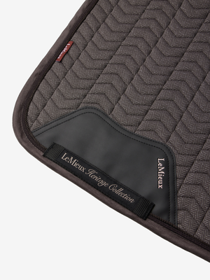 LeMieux Heritage Herringbone Dressage Saddle Pad Cocoa