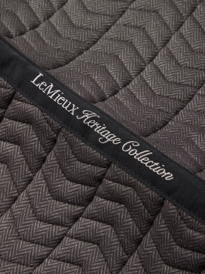 LeMieux Heritage Herringbone Dressage Saddle Pad Cocoa