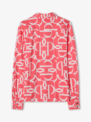 PS of Sweden Valerie Printed Long Sleeve Base Layer Pink Guava