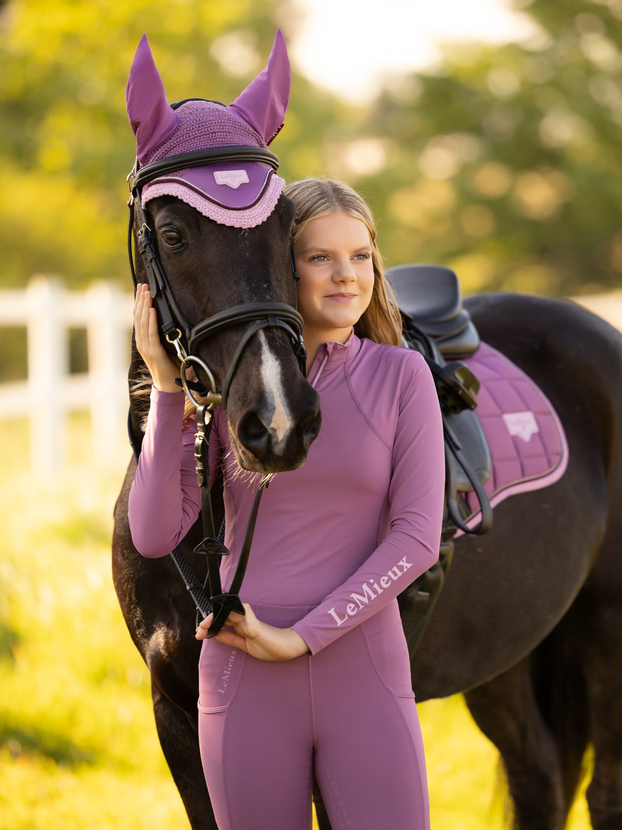 LeMieux Young Rider Classique Base Layer Mallow