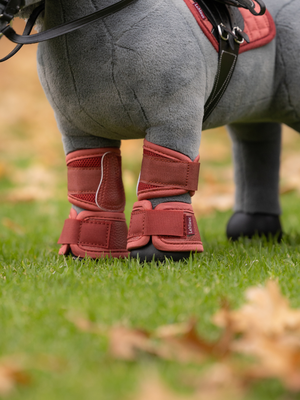 LeMieux Toy Pony Mesh Brushing Boots Russet