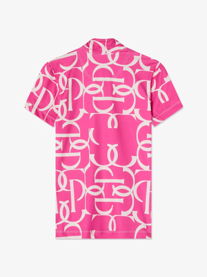 PS of Sweden Vera Printed Short Sleeve Base Layer Hot Hibiscus
