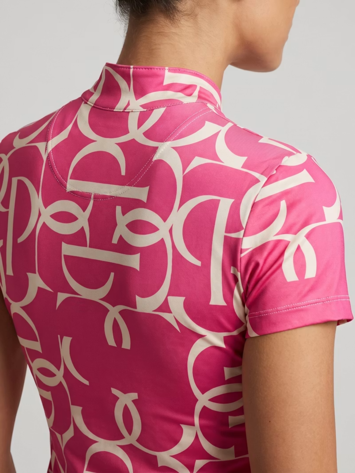 PS of Sweden Vera Printed Short Sleeve Base Layer Hot Hibiscus