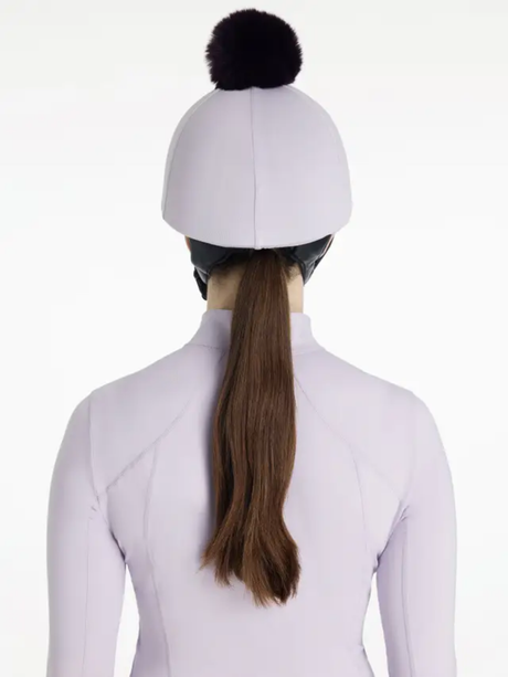 LeMieux Classique Pom Hat Silk Lilac