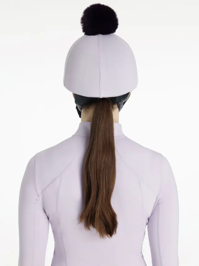 LeMieux Classique Pom Hat Silk Lilac