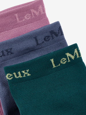 LeMieux Trainer Sock 3 Pack Multi
