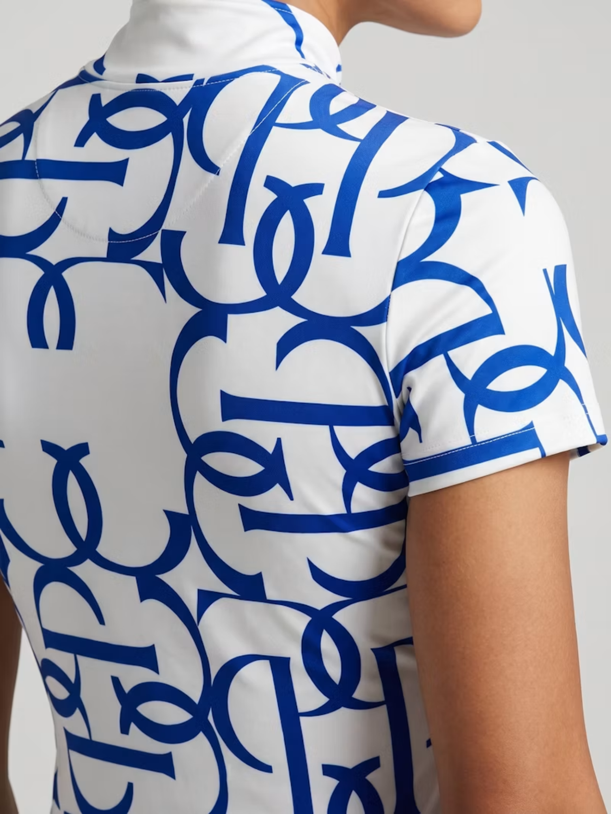 PS of Sweden Vera Printed Short Sleeve Base Layer Sapphire Crush