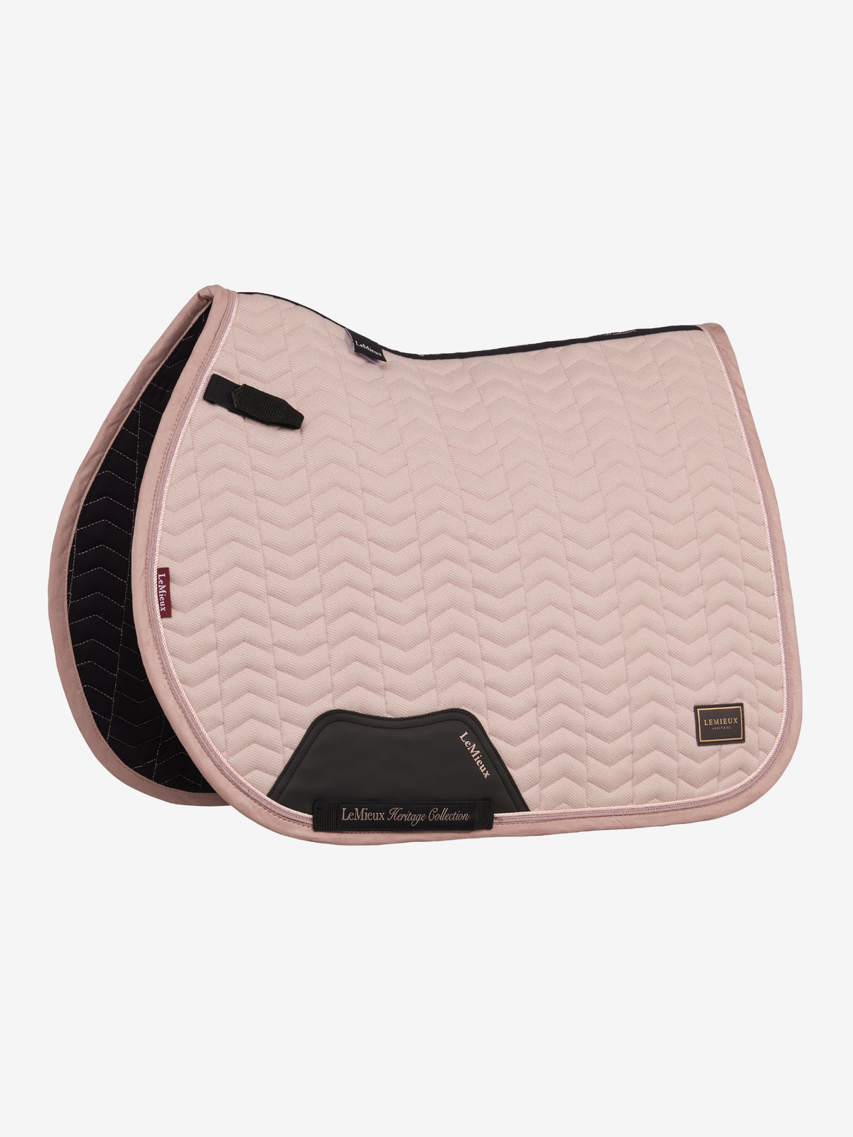 LeMieux Heritage Herringbone Jump Saddle Pad Wild Rose