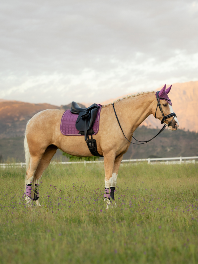 LeMieux Suede Dressage Square Saddle Pad Mallow
