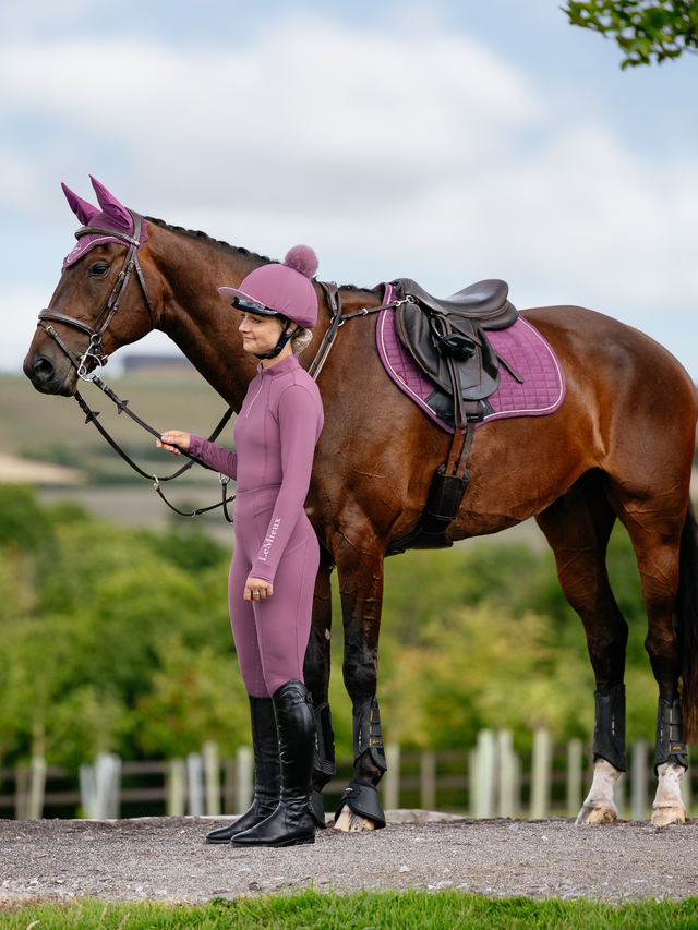 LeMieux Suede Close Contact Jump Saddle Pad Mallow