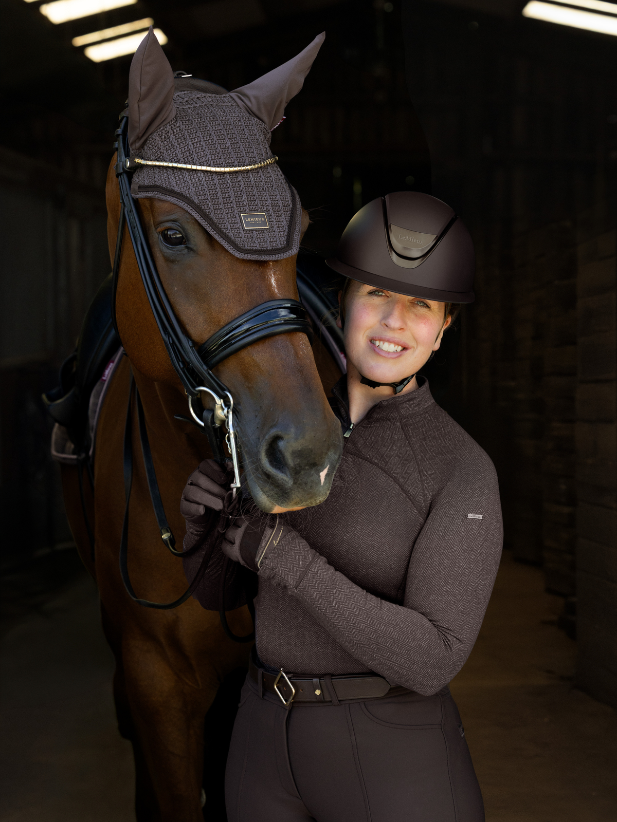 LeMieux Heritage Ear Bonnet Cocoa