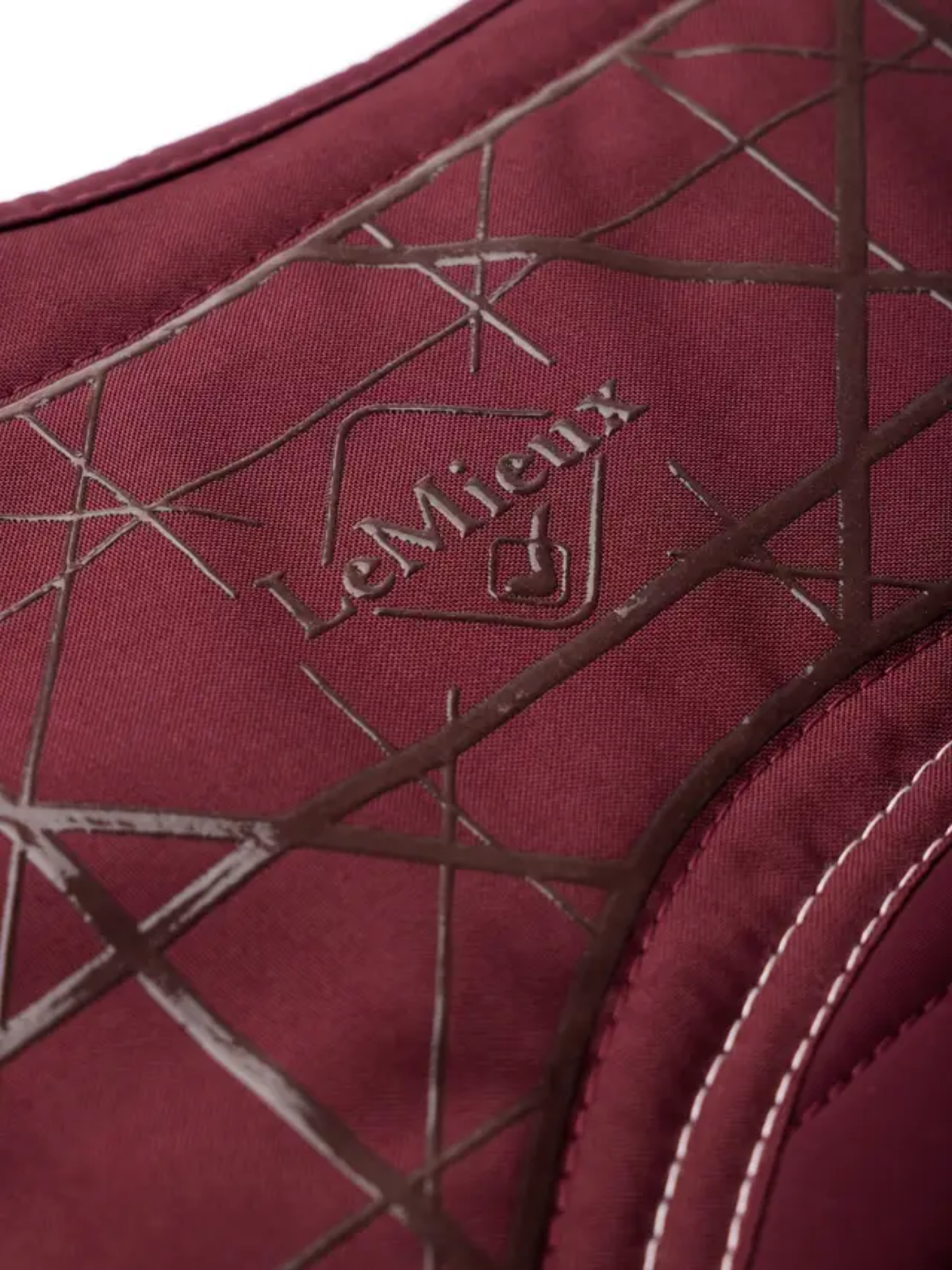 LeMieux Soft Shell Anti Slip Close Contact Jump Saddle Pad Burgundy