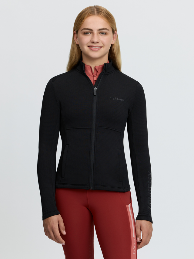 LeMieux Young Rider Bethany Fleece Zip Through Jacket Black