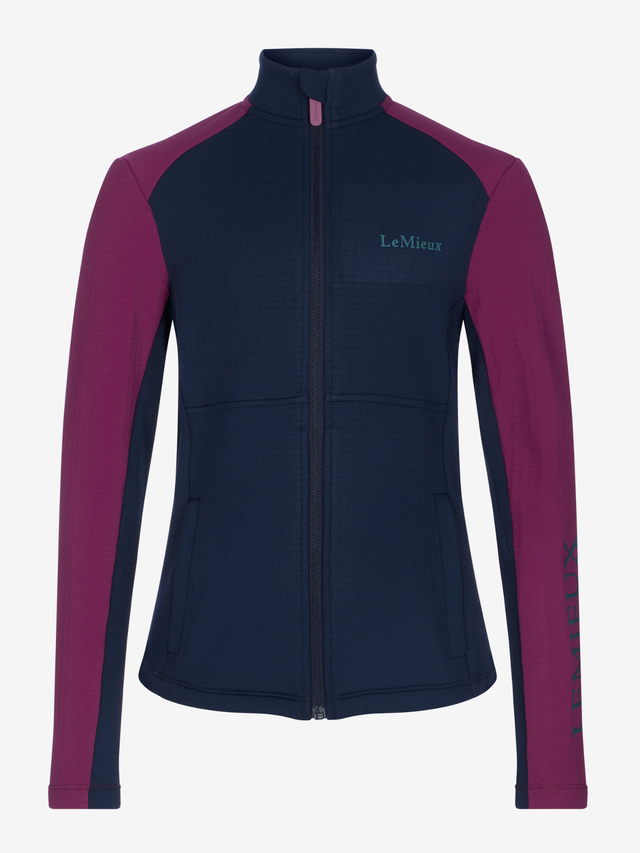 LeMieux Young Rider Bethany Fleece Zip Through Jacket Blackberry