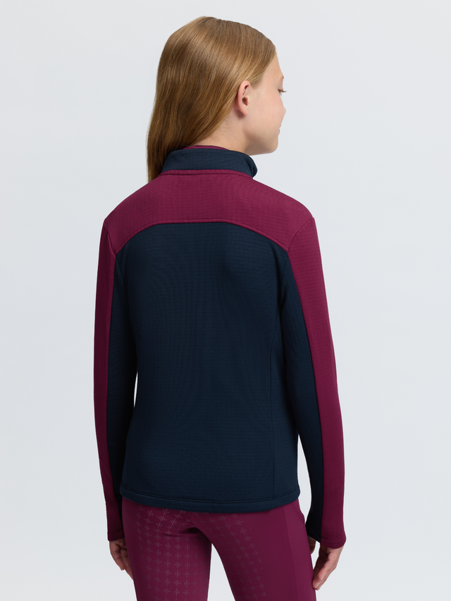 LeMieux Young Rider Bethany Fleece Zip Through Jacket Blackberry