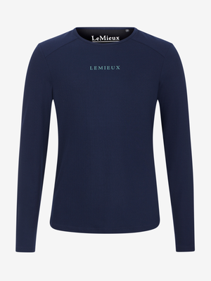 LeMieux Young Rider Hybrid Sports Top Navy