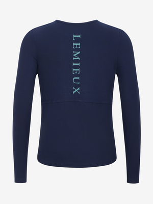 LeMieux Young Rider Hybrid Sports Top Navy