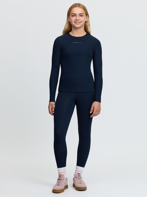 LeMieux Young Rider Hybrid Sports Top Navy