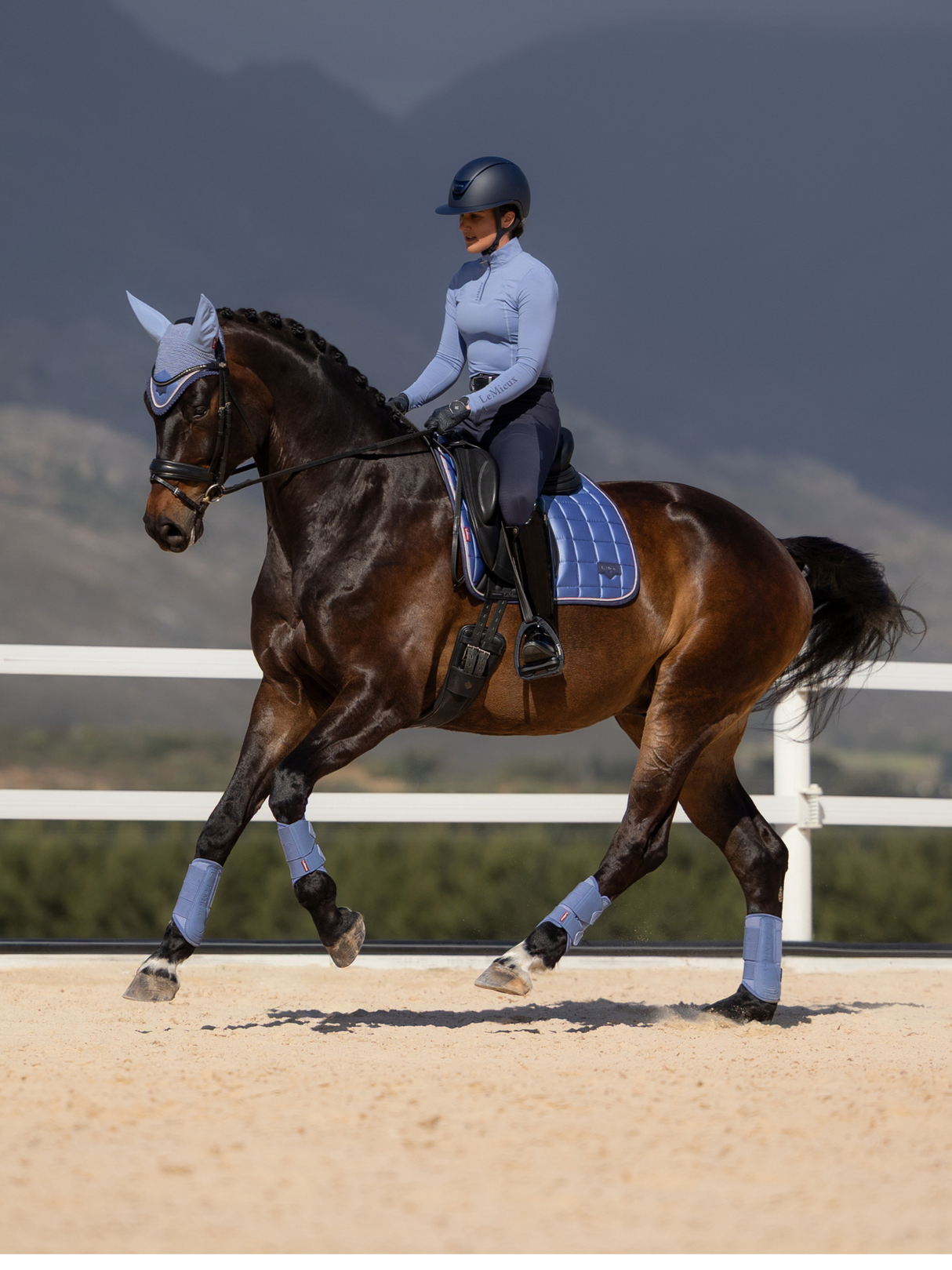 LeMieux Loire Dressage Saddle Pad Powder Blue