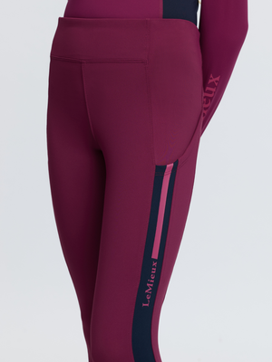 LeMieux Young Rider Orla Pull On Breeches Blackberry