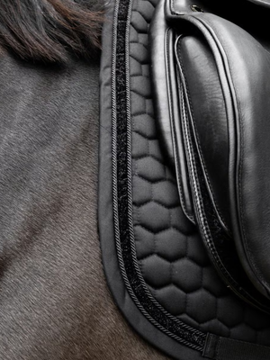 Kentucky Glitter Band Dressage Saddle Pad Black