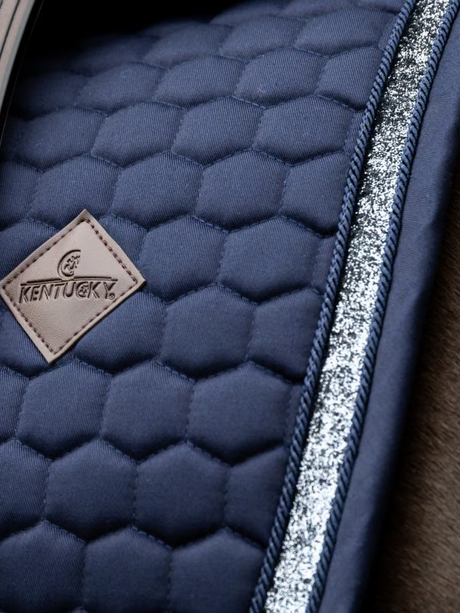 Kentucky Glitter Band Dressage Saddle Pad Navy