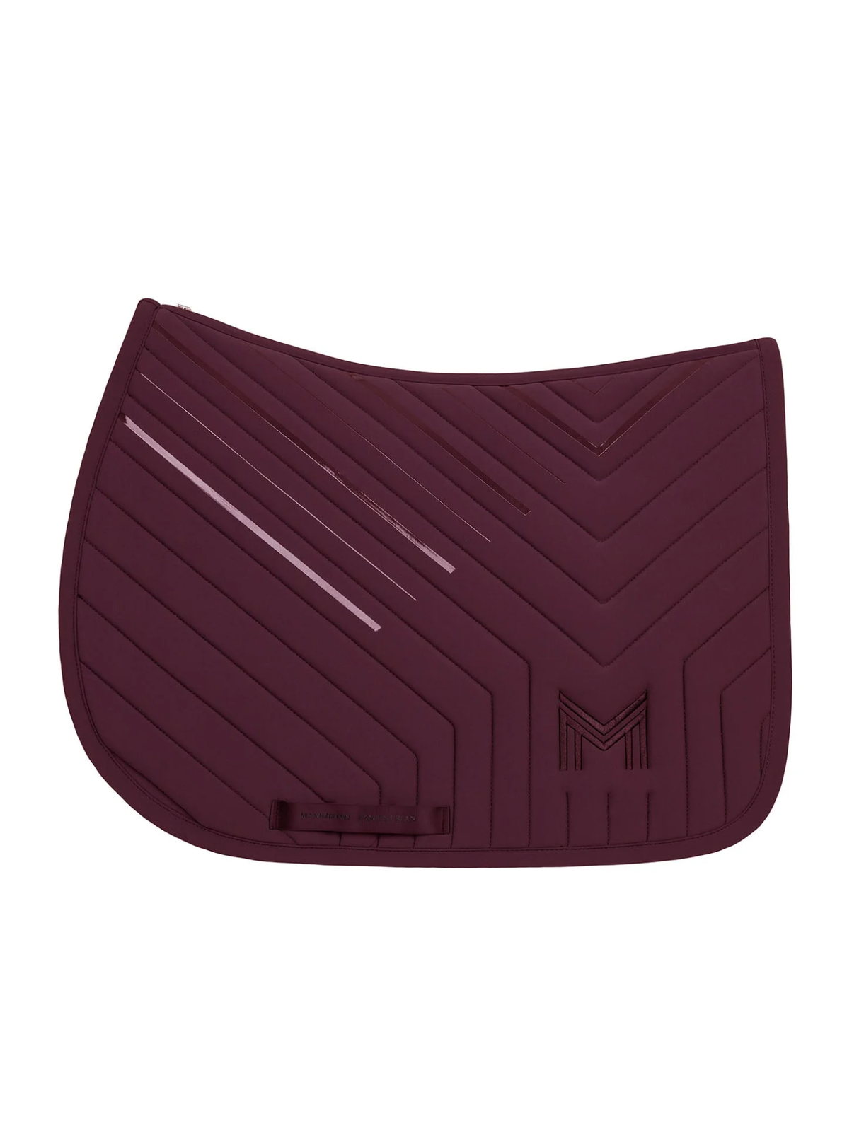Maximilian Delta Jump Saddle Pad Burgundy