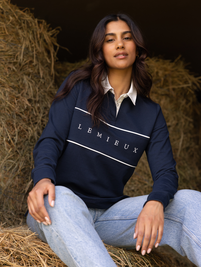 LeMieux Rochelle Rugby Shirt Navy