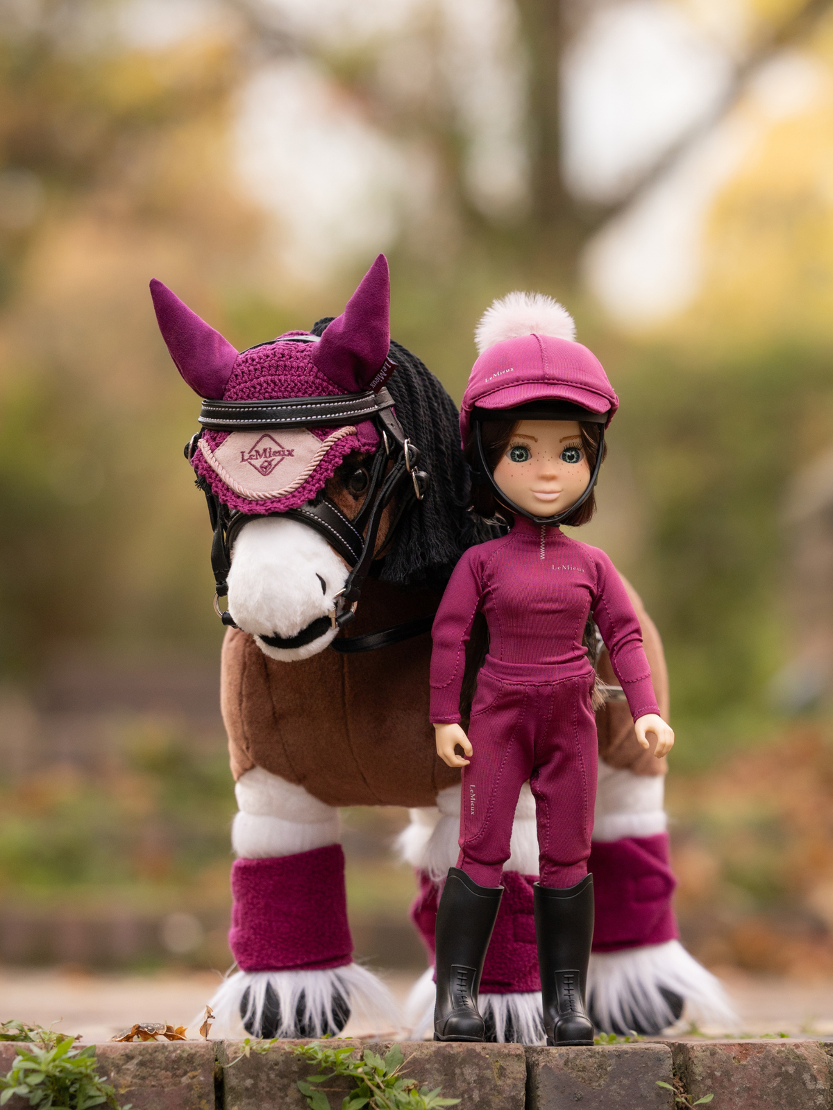 LeMieux Toy Pony Fly Hood Blackberry