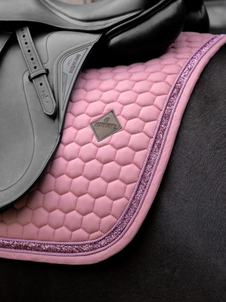 Kentucky Glitter Band Dressage Saddle Pad Fuchsia