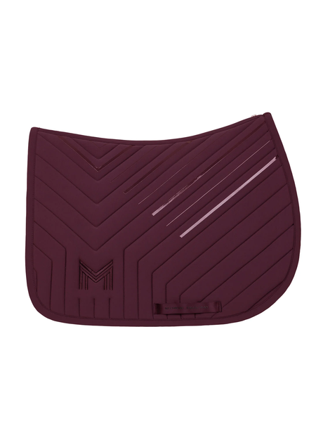 Maximilian Delta Jump Saddle Pad Burgundy