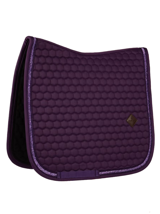 Kentucky Glitter Band Dressage Saddle Pad Purple