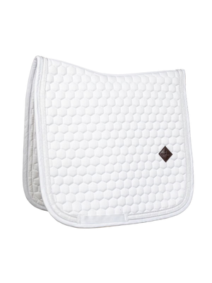 Kentucky Glitter Band Dressage Saddle Pad White