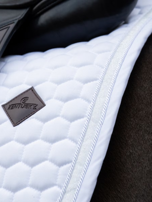 Kentucky Glitter Band Dressage Saddle Pad White