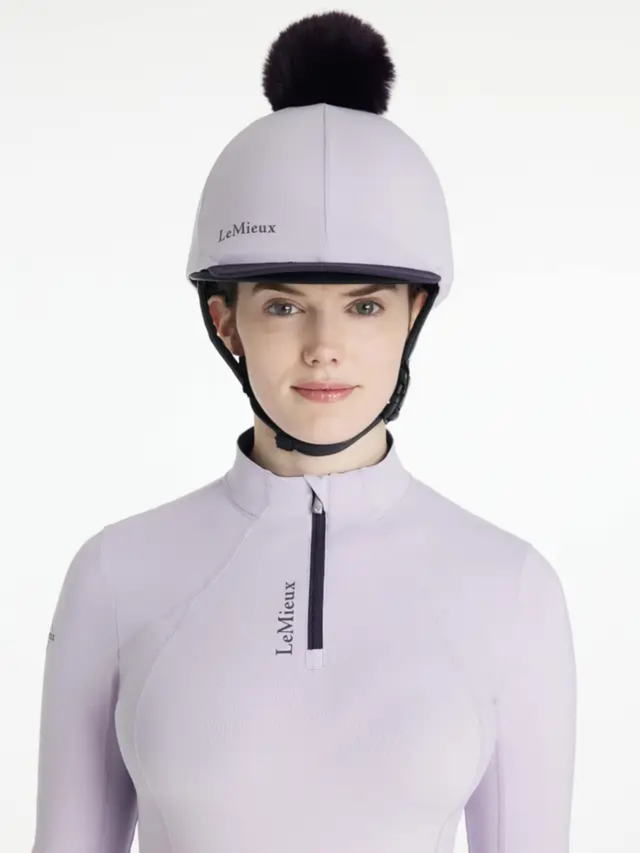 LeMieux Classique Pom Hat Silk Lilac