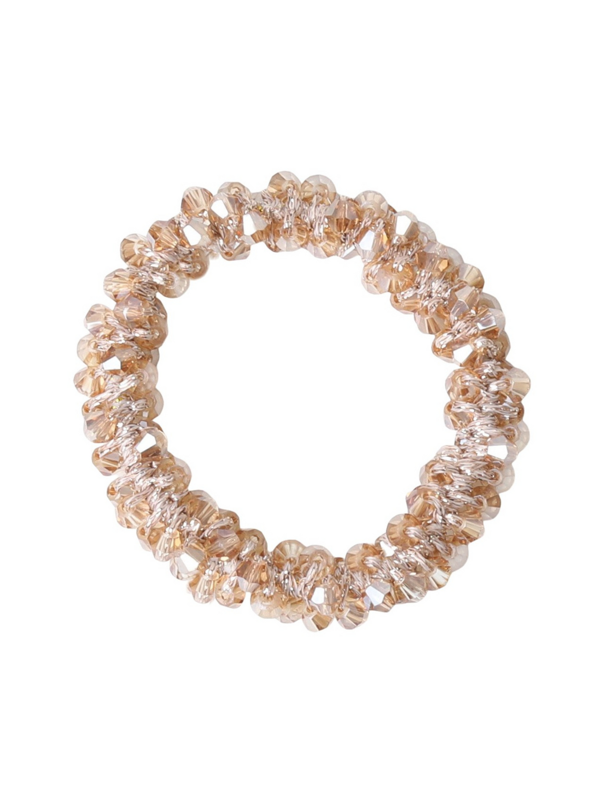 SD Design Crystal Scrunchie Gold