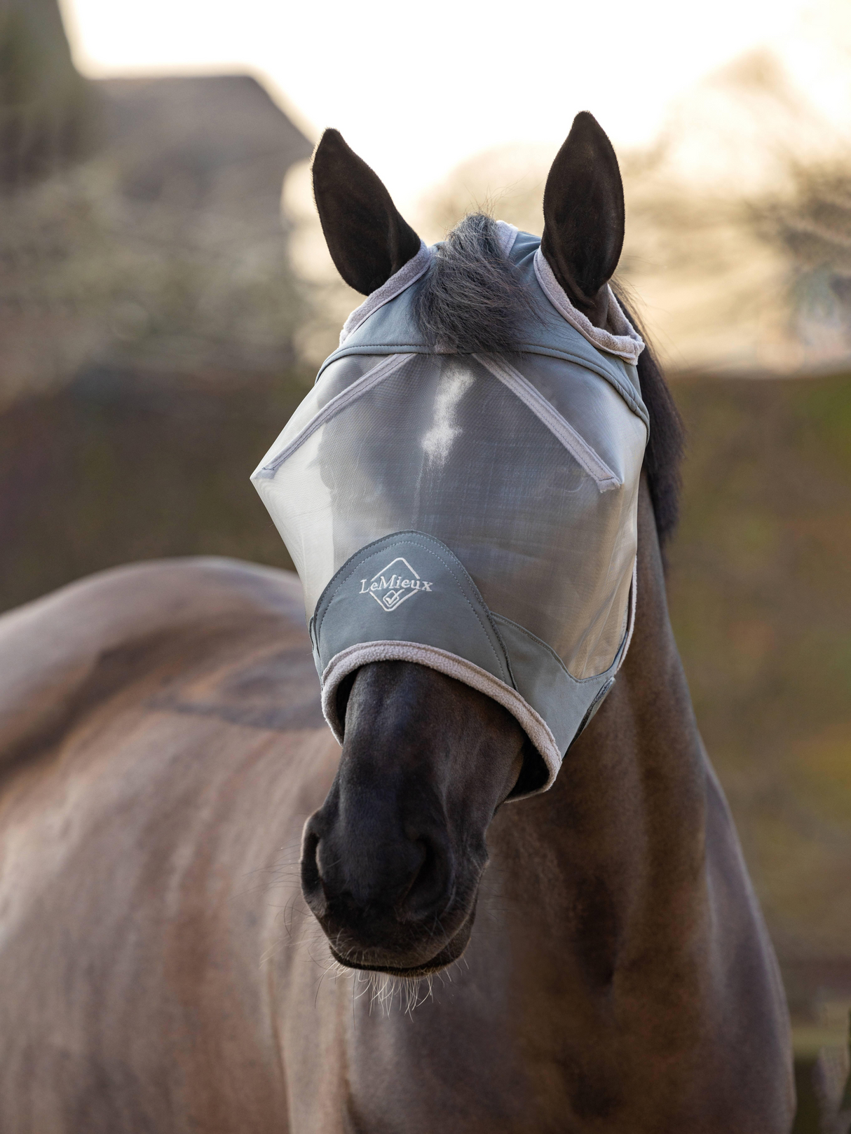 LeMieux ArmourShield Pro Standard Fly Mask Grey