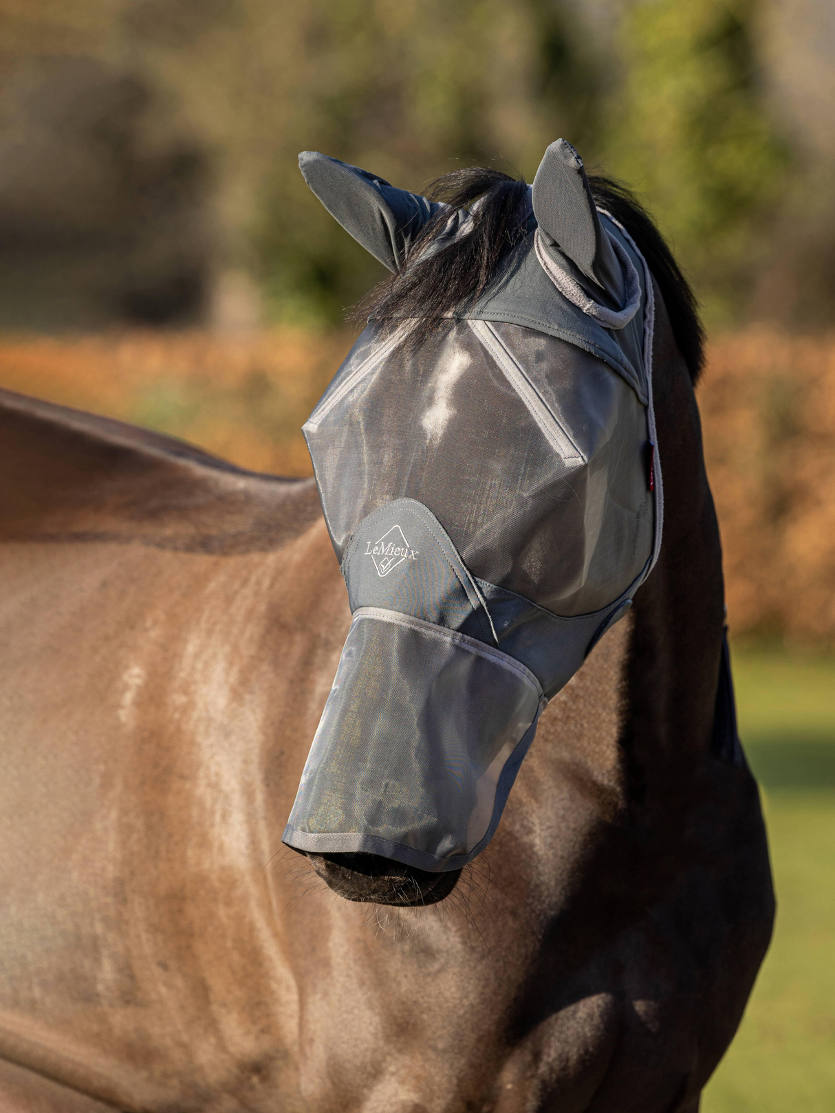 LeMieux ArmourShield Pro Full Fly Mask Grey