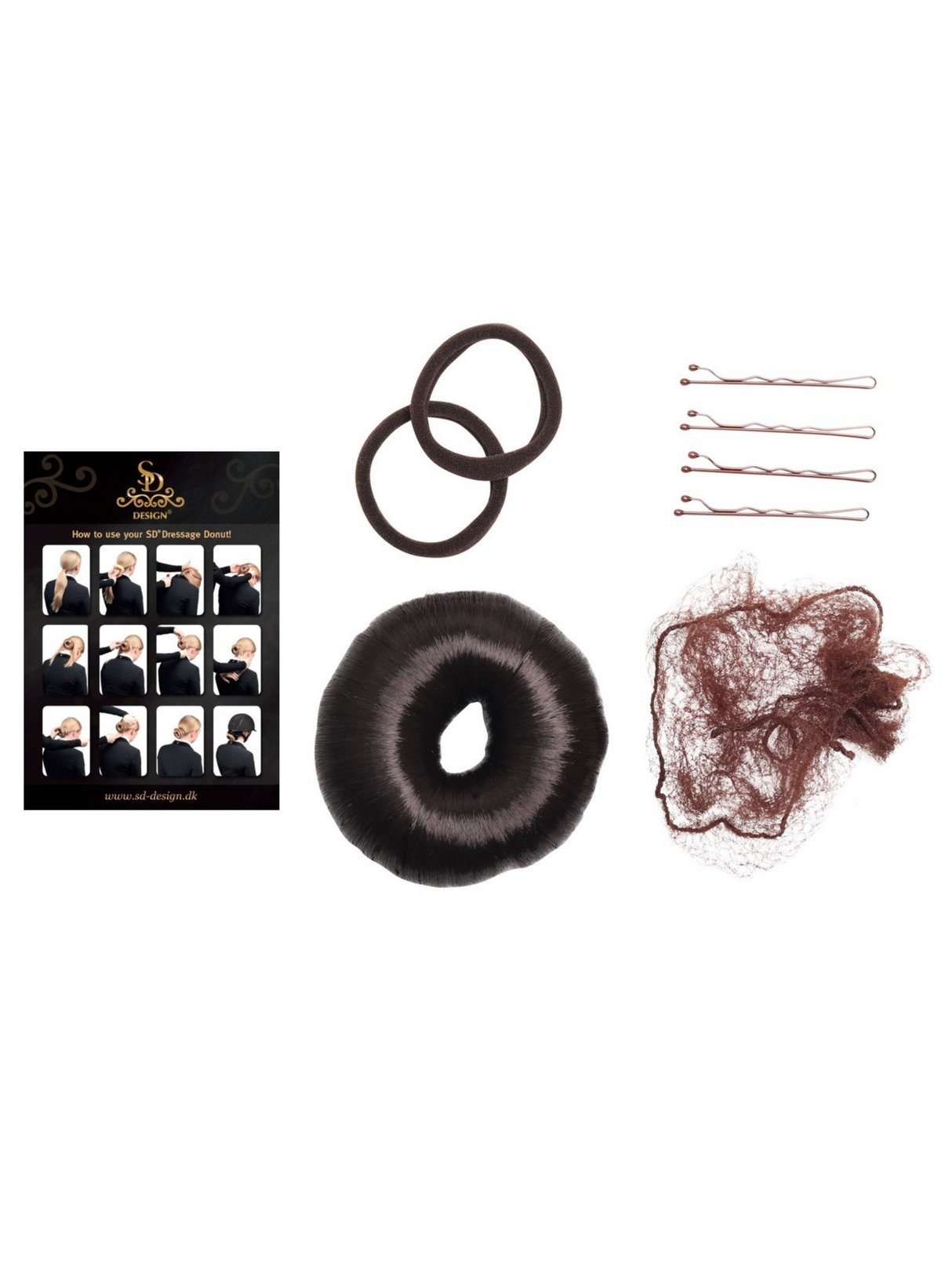 SD Design Complete Dressage Donut Set with Guide Dark Brown