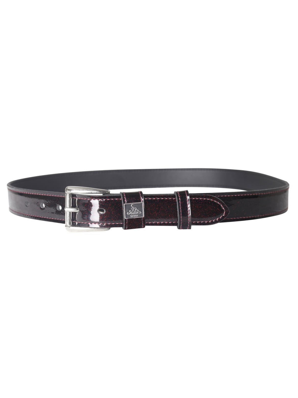 SD Design Mystery Belt Burgundy Glitter