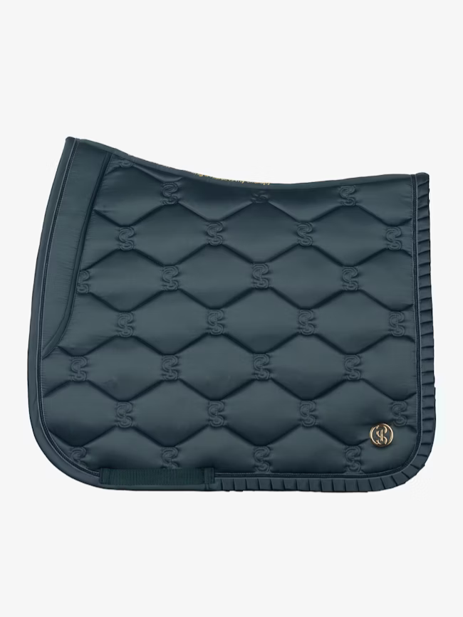 PS of Sweden Ruffle Dressage Saddle Pad Midnight Green