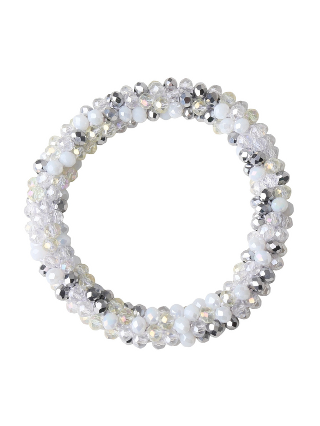SD Design Lily Scrunchie White/Crystal