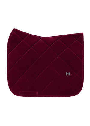 Maximilian Velvet Dressage Saddle Pad Ruby